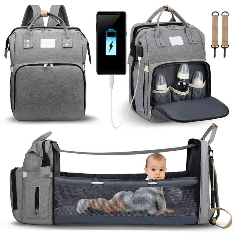 BabyNappy™ Sacs à langer Portatif. Berceau de voyage. - myshopbaby-mom.com